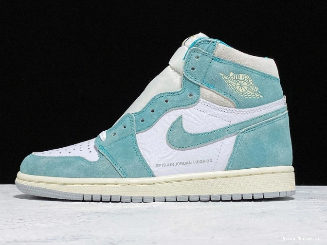 Retro 555088-311 Jordan 1 Green Air OG High Turbo 0801